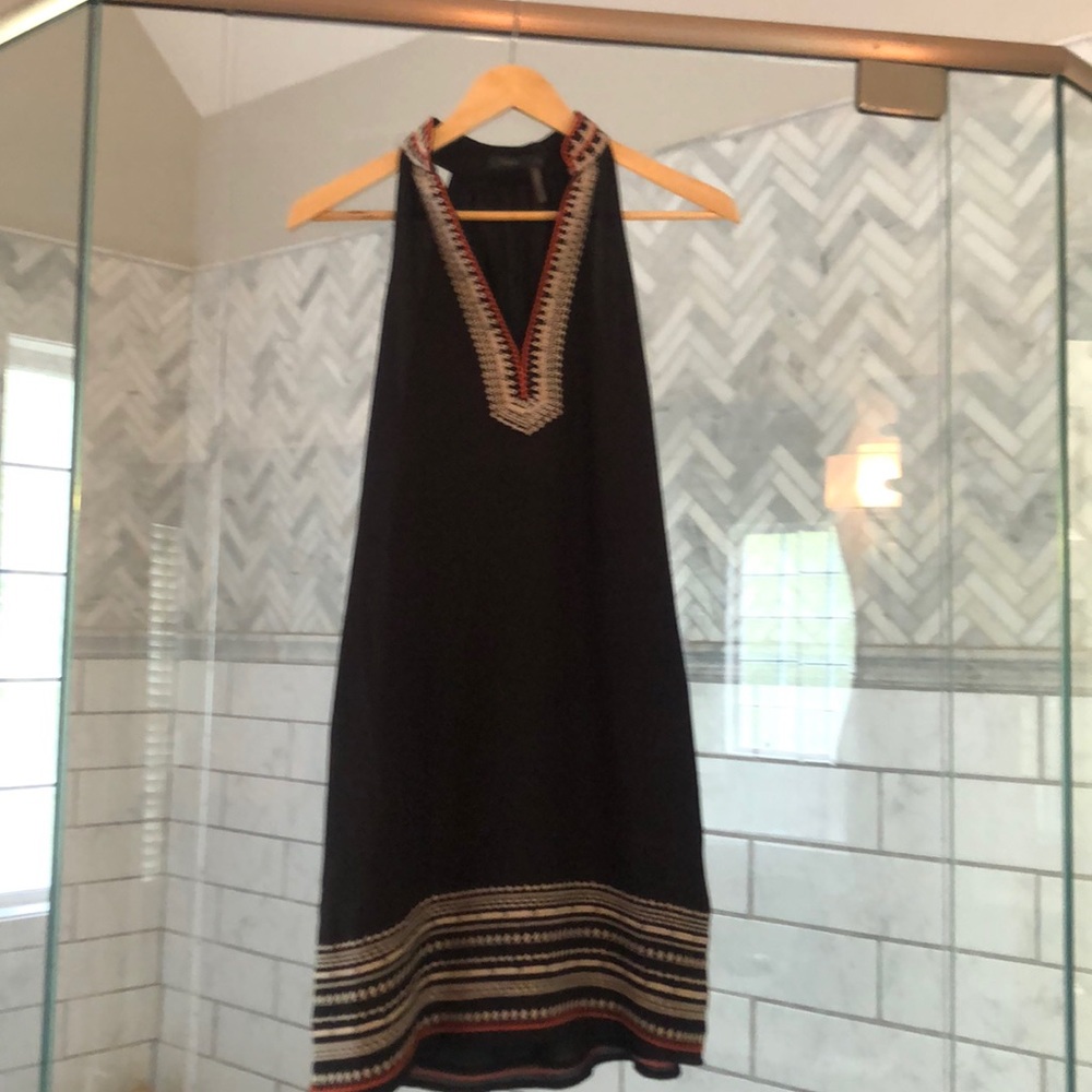 THML BLACK dress with tribal details